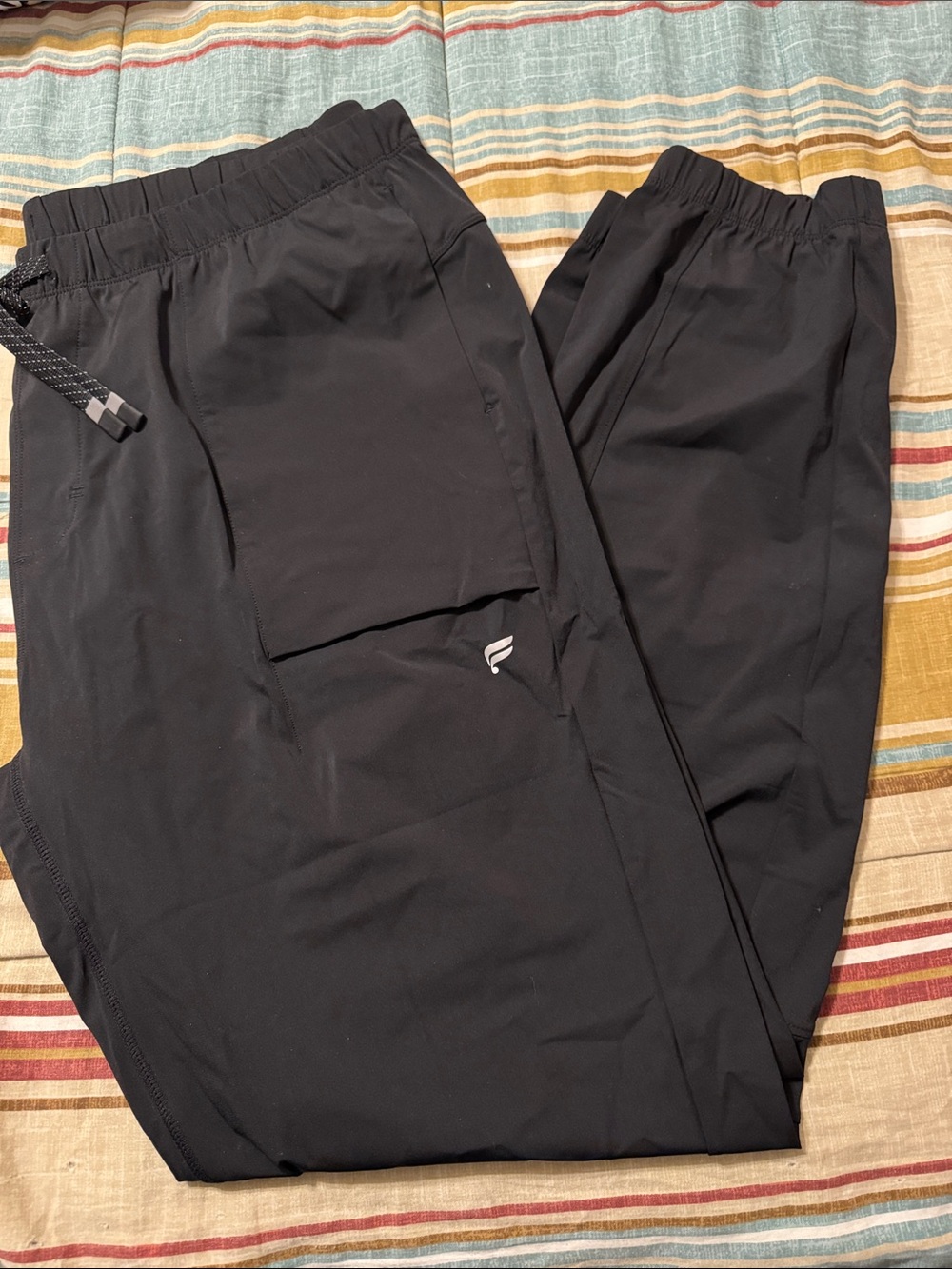 Womens Black Active Jogger Pants - Performance Stretch